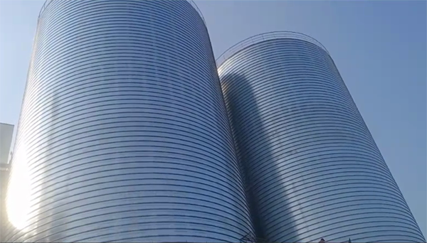 响水镇2座混凝土高架卷板仓